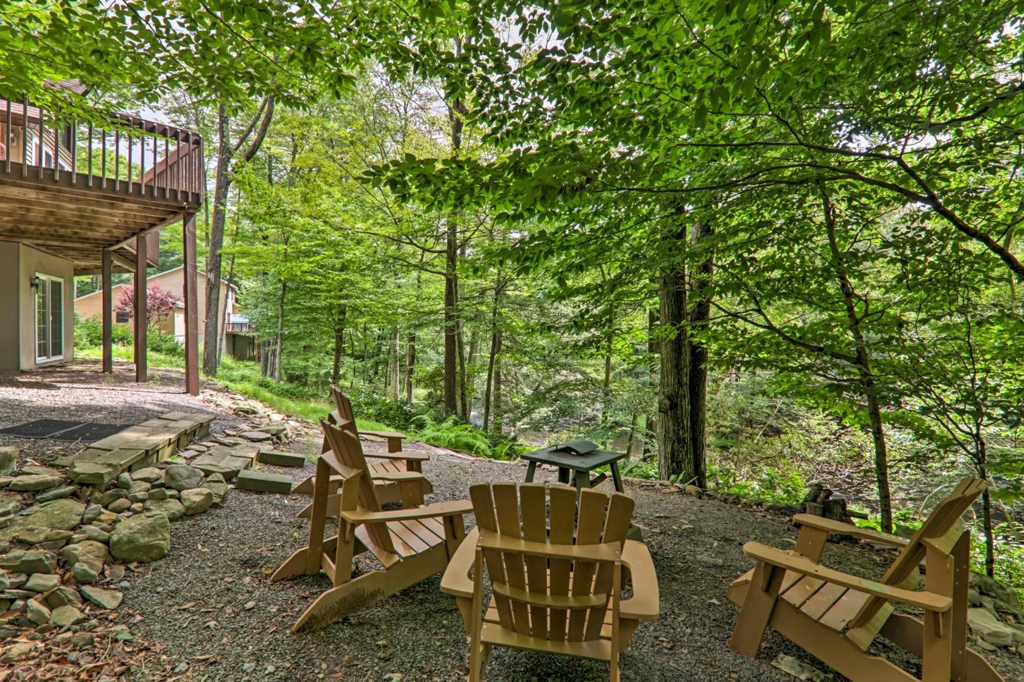 Big Bass Lake House With Grill - Steps To River! Gouldsboro Exterior foto